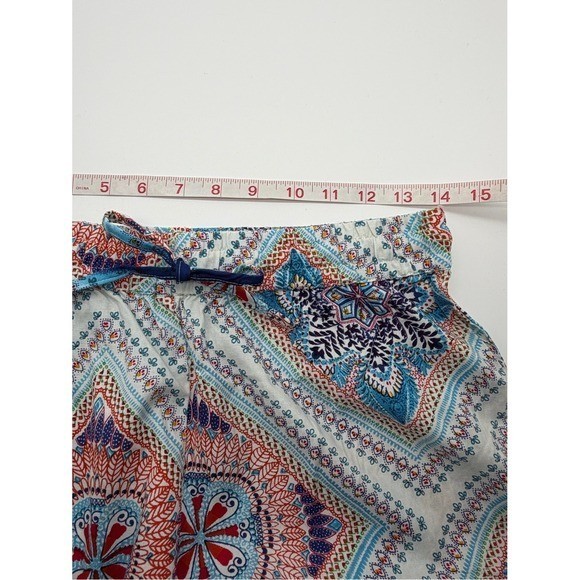 Vanilla Star Colorful Flowy Rayon Pants Size Medium