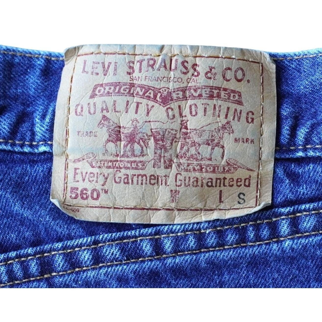Levi’s 560 Loose Fit Straight Leg Jeans Women 10 Short Blue Vintage USA Made