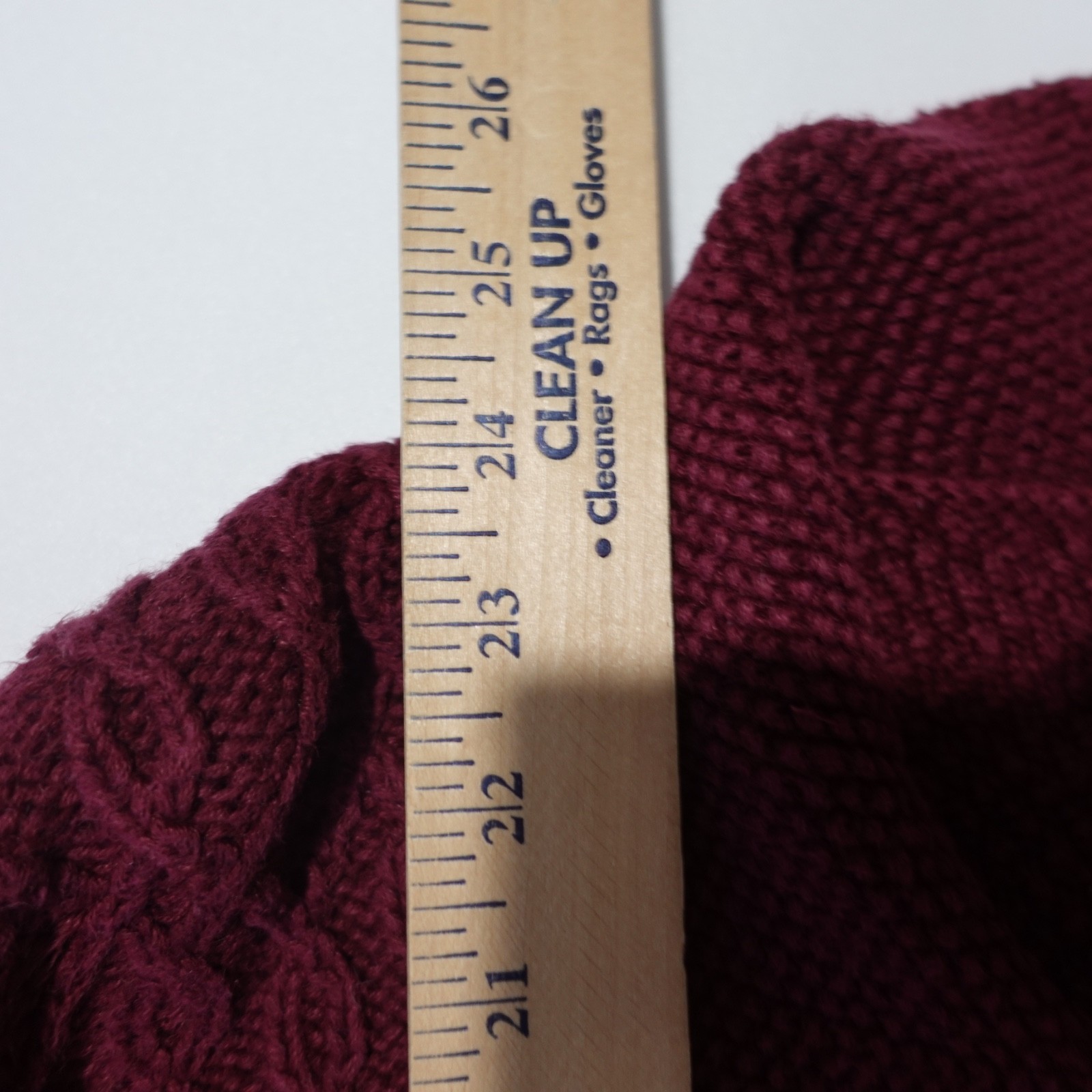 Yarnworks HandKnit Sweater Womens Size XL Red Chucky Cable Knit Cottage Core 90s