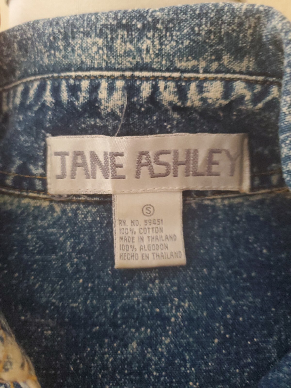 Vintage Jane Ashley Pearl Beaded Embroidered Applique Long Sleeve Shirt Sz Small