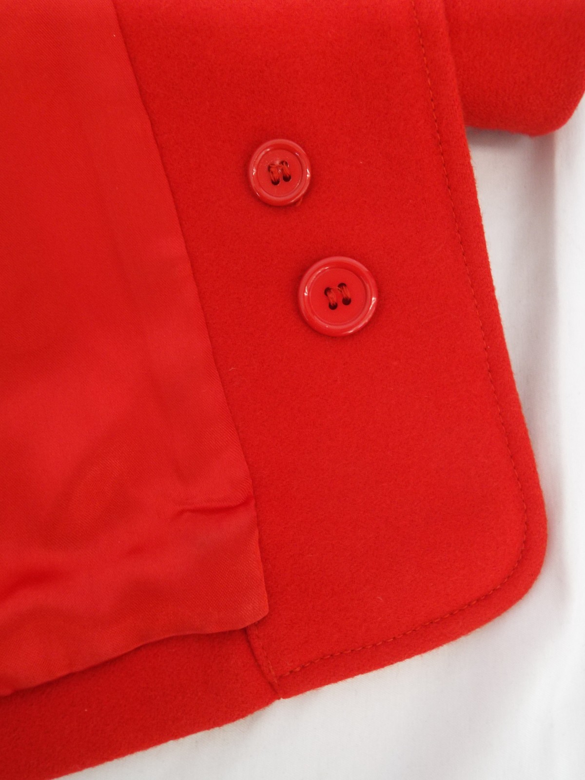 Vintage 1980s KENZO Wool & Cashmere Red Jacket Blazer Coat Size 38 Paris Lined