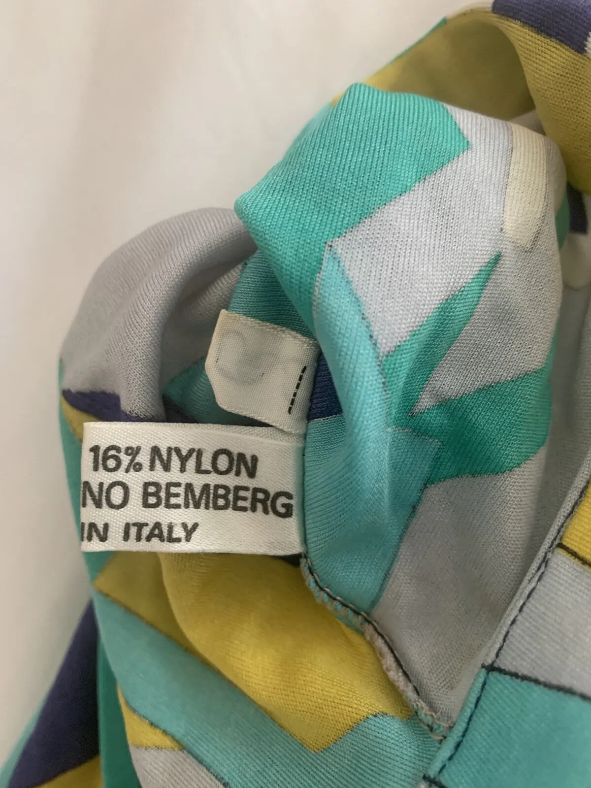 Rare Vintage Jean Leonardi Signed Print Dress Circa 1960’s Sz. 42 Made In Italy