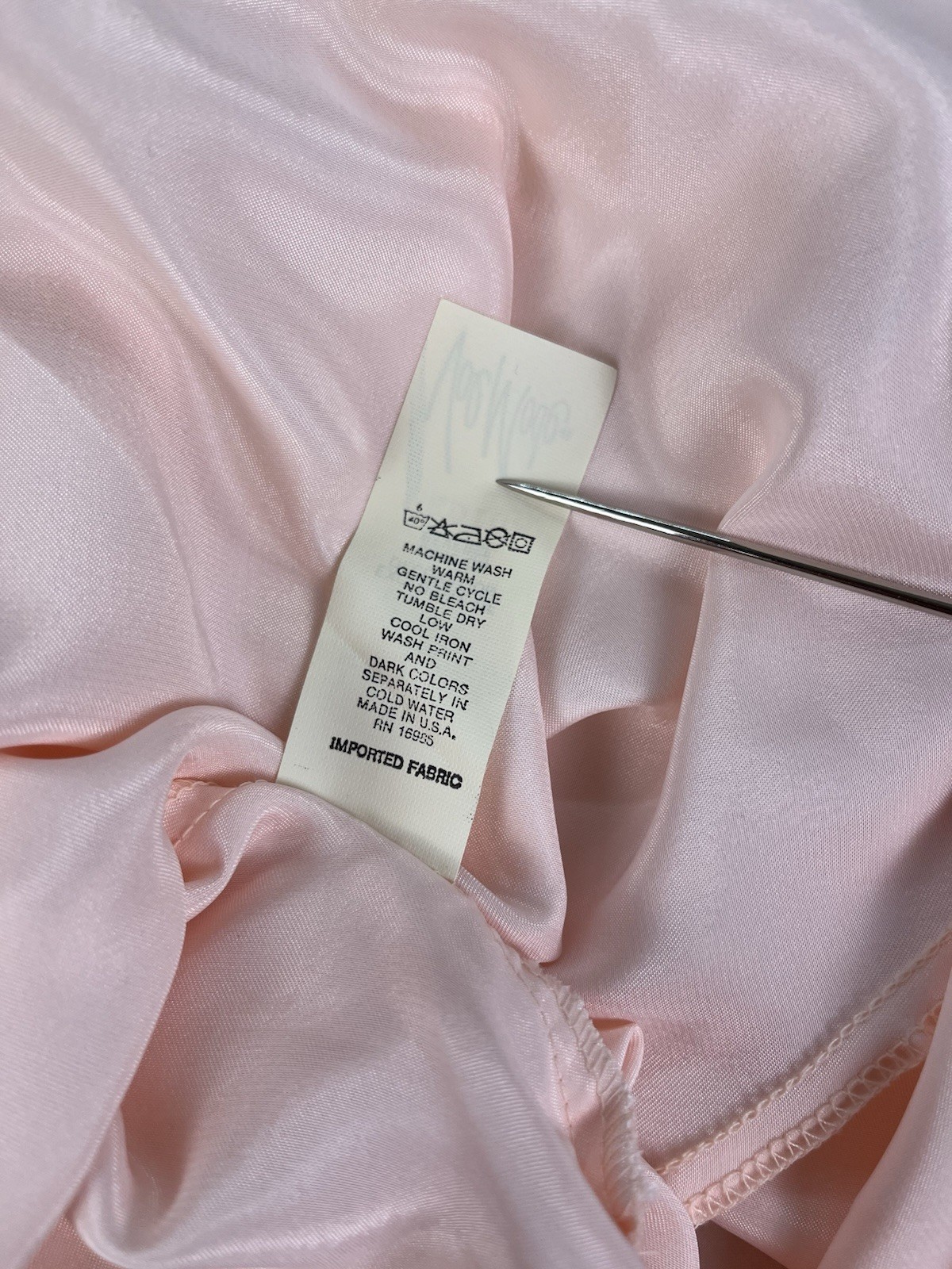 Rare 1970s Val Mode Lingerie Pink High Cut Teddy Cami Sheer Mesh Lace Med Nylon