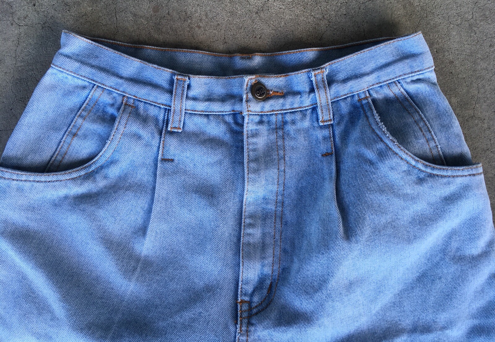 Vintage Rio by Stephen Mardon High Waist Denim Shorts 80s 90s 13 28” Waist Jorts