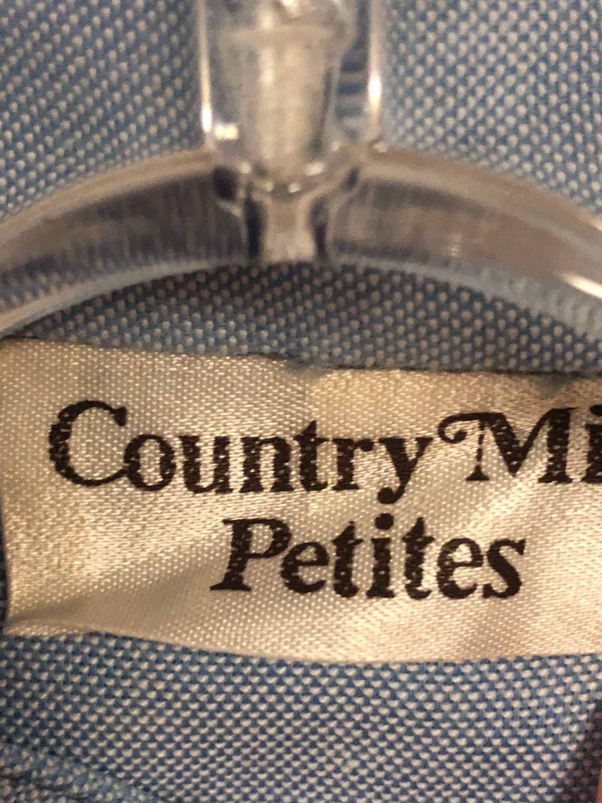Vintage Country Miss Petites Blue Sailor Collar Shift Dress Belted Size 8 ILGWU