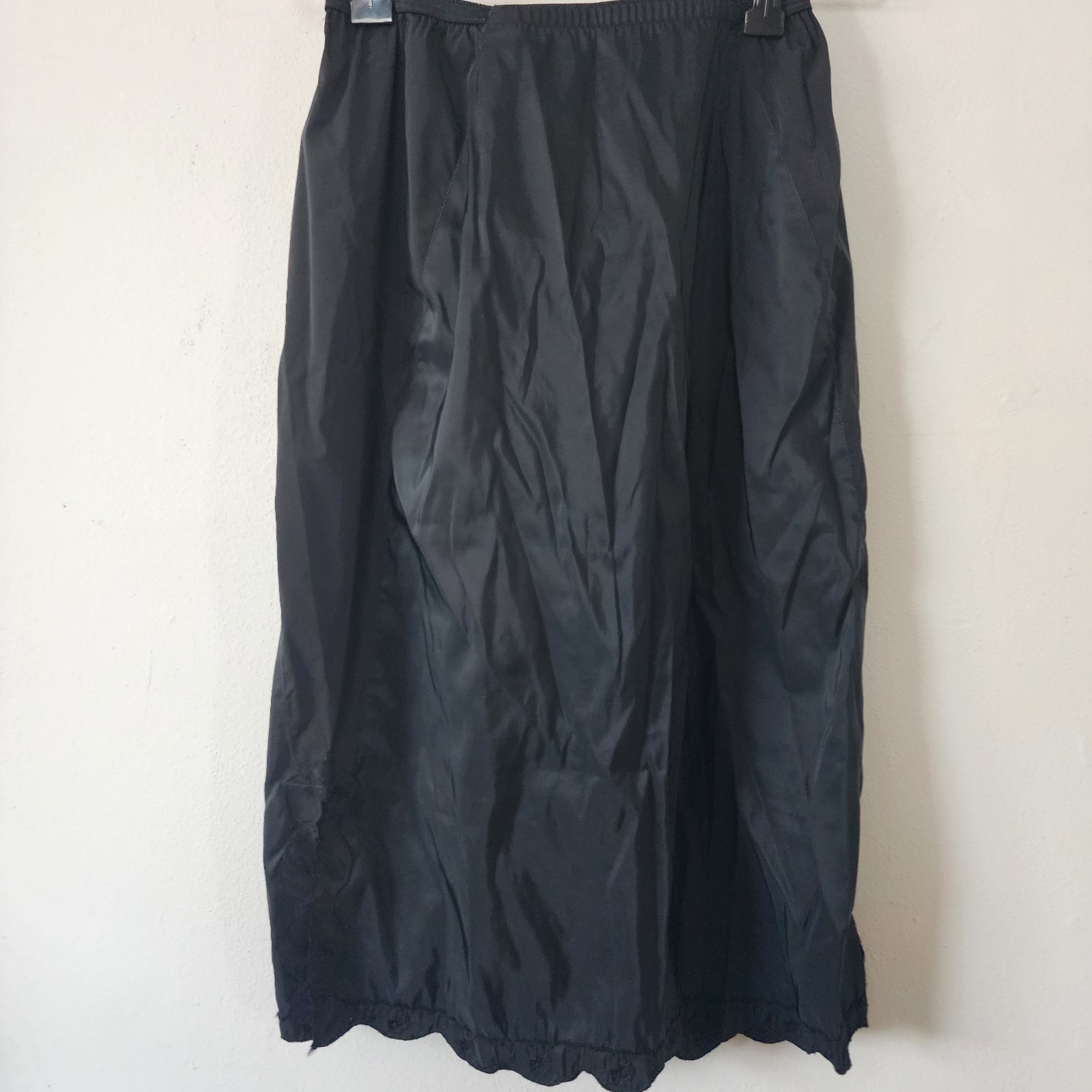 Vintage American Maid Skirt Slip Small Black