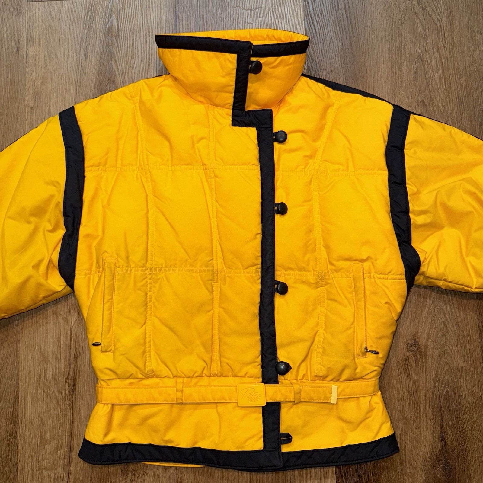 Vtg 70s 80s Roffe Ski Jacket Duck Down Fill Apres Snow Bunny Coat Womens Medium