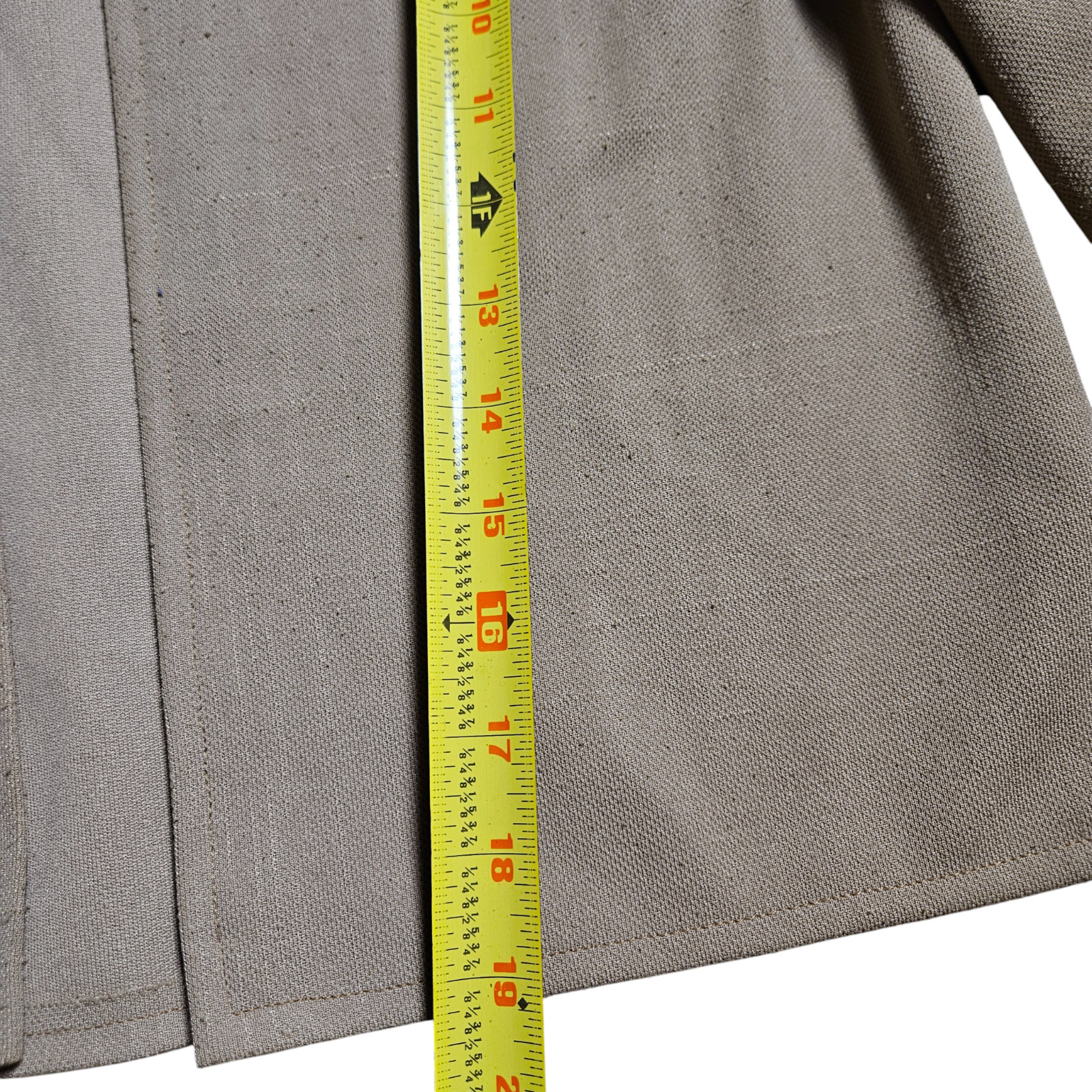 Vintage Long Sleeve Cropped Open Front Blazer Jacket M Minimalist Academia