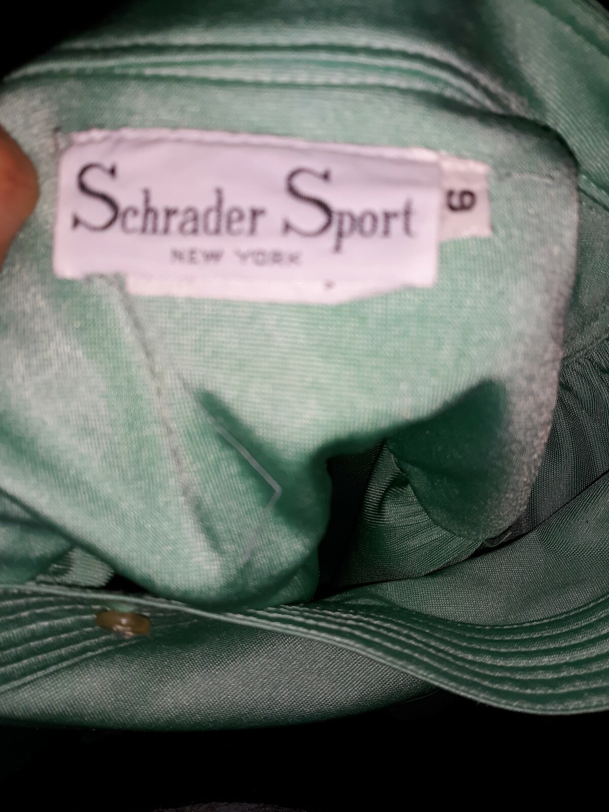 Vintage 60s 70s Schrader Sport New York Mod Shift Taupe Short Sleeve Dress sz6