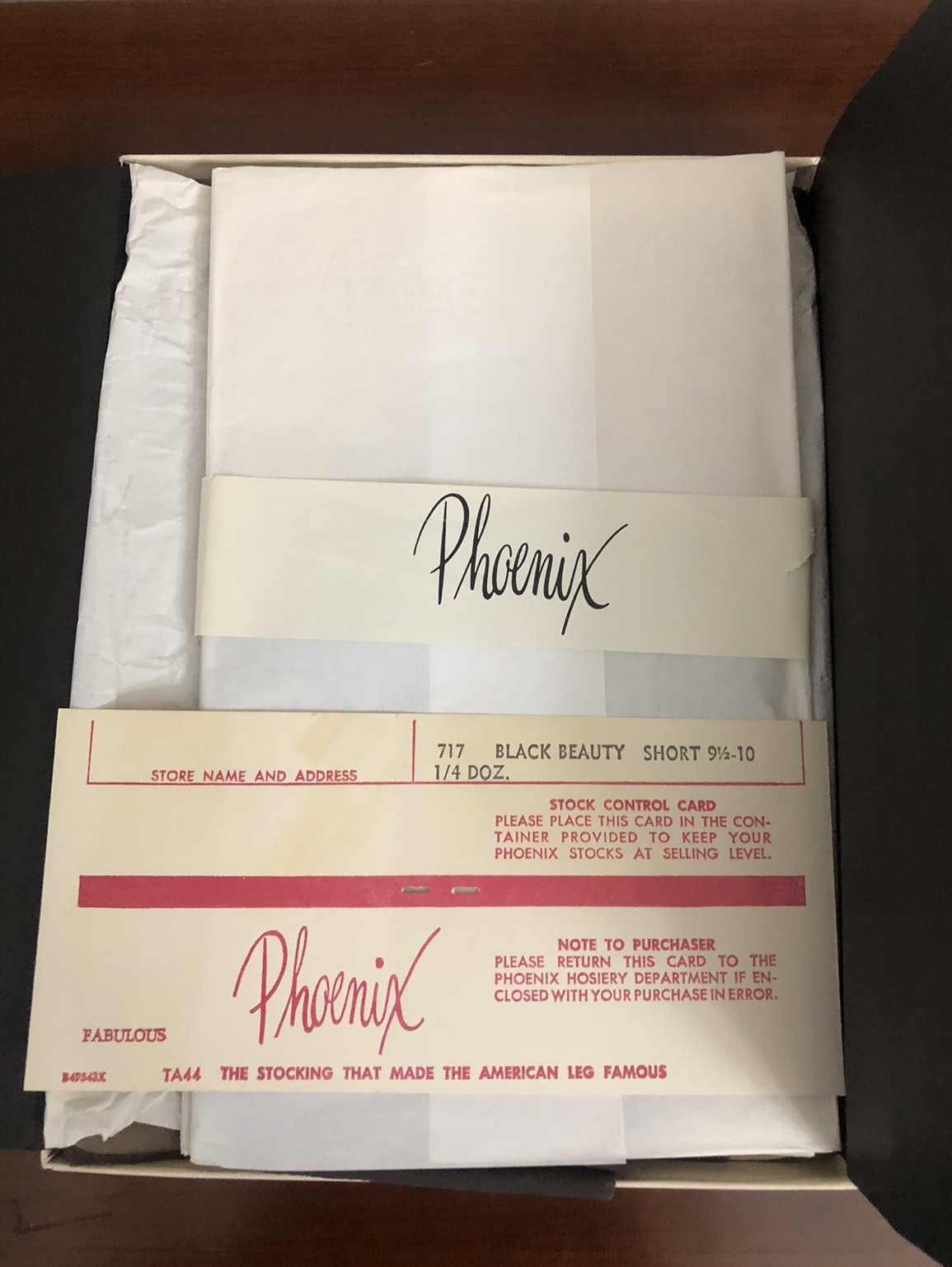 3 Pr PHOENIX 717 All Nylon Cantrece Stockings 9 1/2-10 Short BLACK BEAUTY