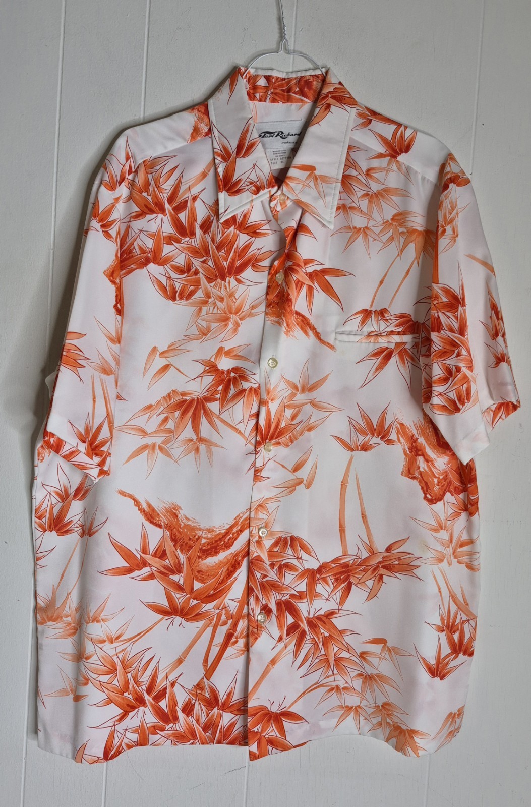 Vintage Tori Richards Hawaiian Tropic Button Up Shoet Sleeve Shirt Women’s Sz XL