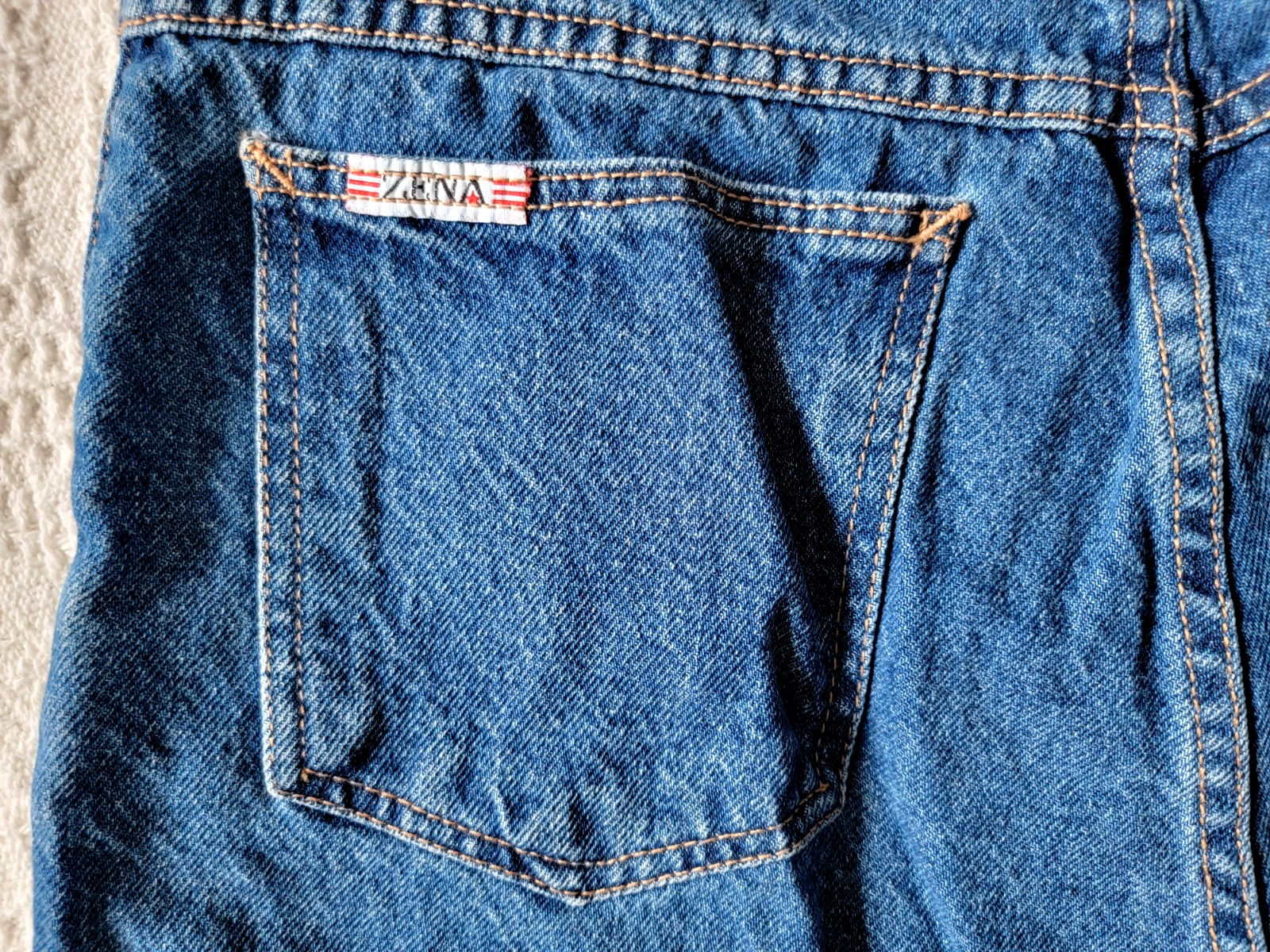 Vintage ZENA Sapphire Denim Jean Shorts Size Missy 18 Mom Grandmacore 80s 90s