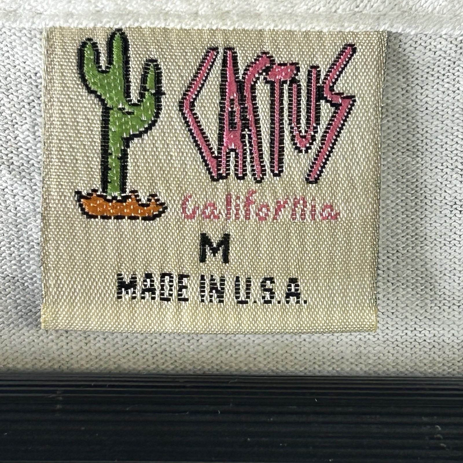 Vintage Western Shirt Women’s Medium V Neck Cactus Made In USA
