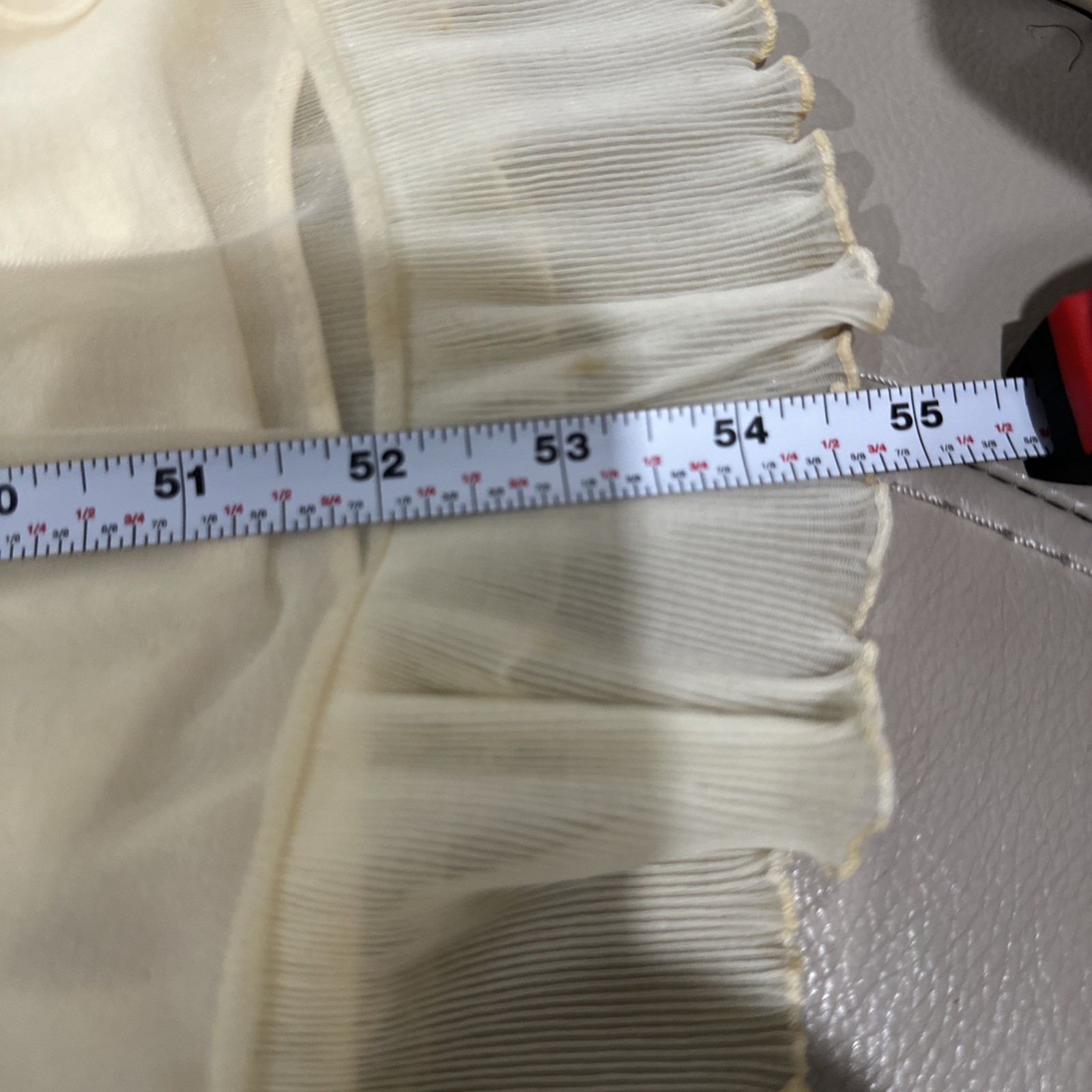 Vintage Evette 2-Piece Sheer Ivory Chiffon Peignoir Set Robe Nightgown Sz petite