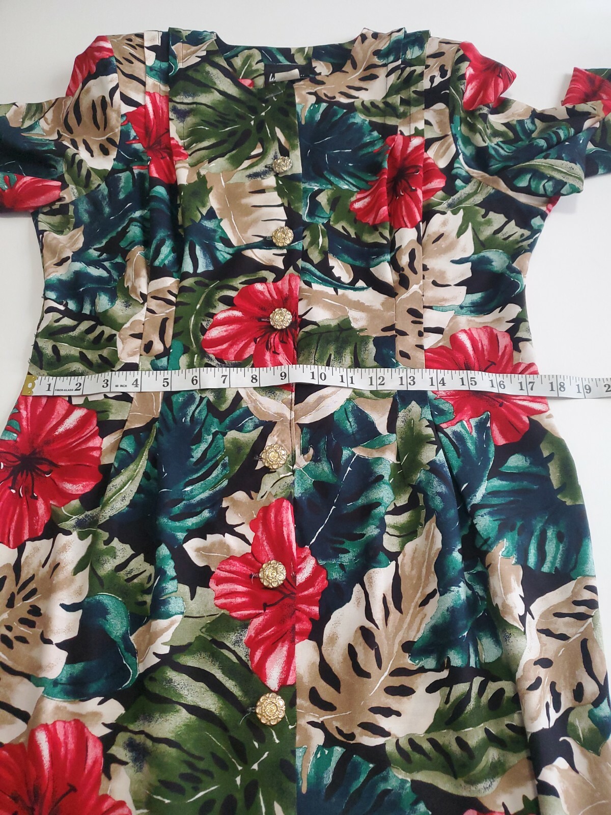 whirlaway frocks Vintage Sheath Floral Dress Size 10 P Multi-color Used