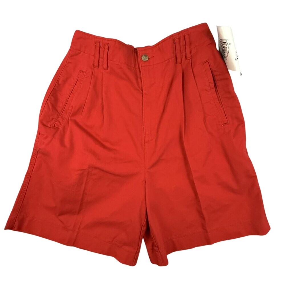 Vintage Dockers Shorts Womens 8 Pleated High Rise Cotton 90’s Cotton Deadstock