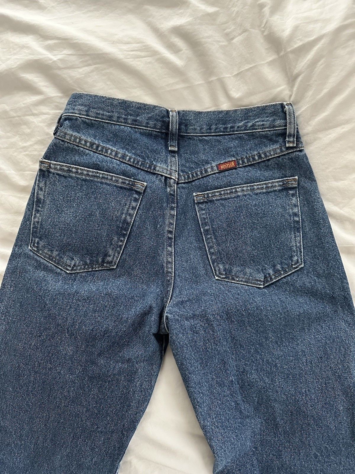 Rustler Vintage High Waist 90s StraightJeans Medium Wash 25 Waist