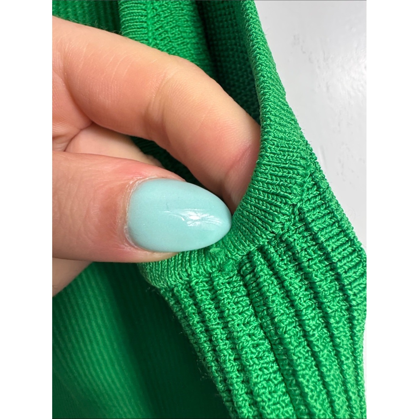 NWOT Aritzia Babaton Sculpt Knit One-Shoulder Dress Green Size Large