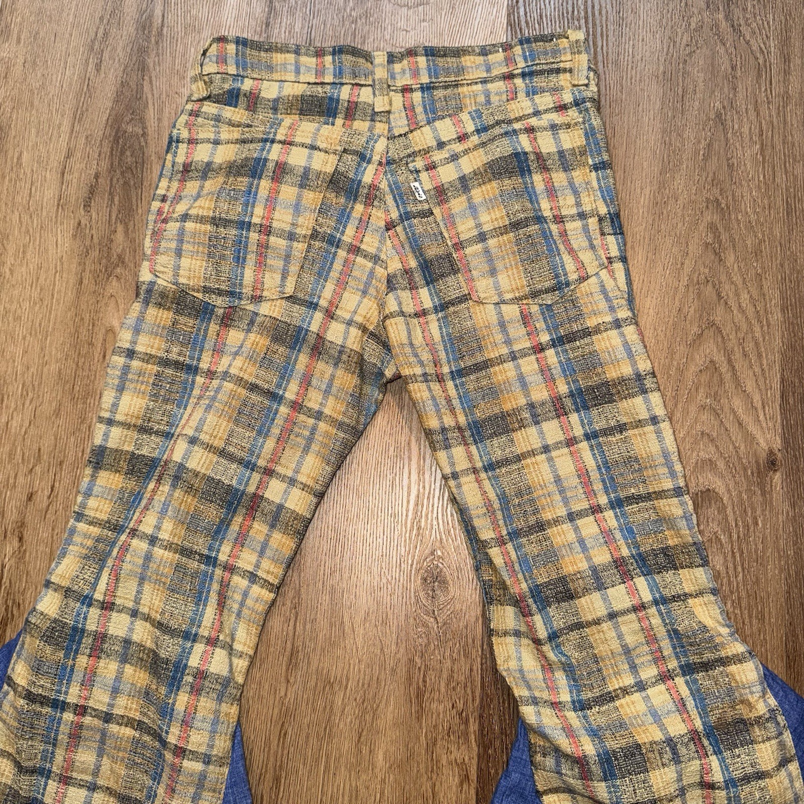 Vintage Levis Bell Bottom Pants Womens 28 30 60s 70s Disco Hippie Boho Custom