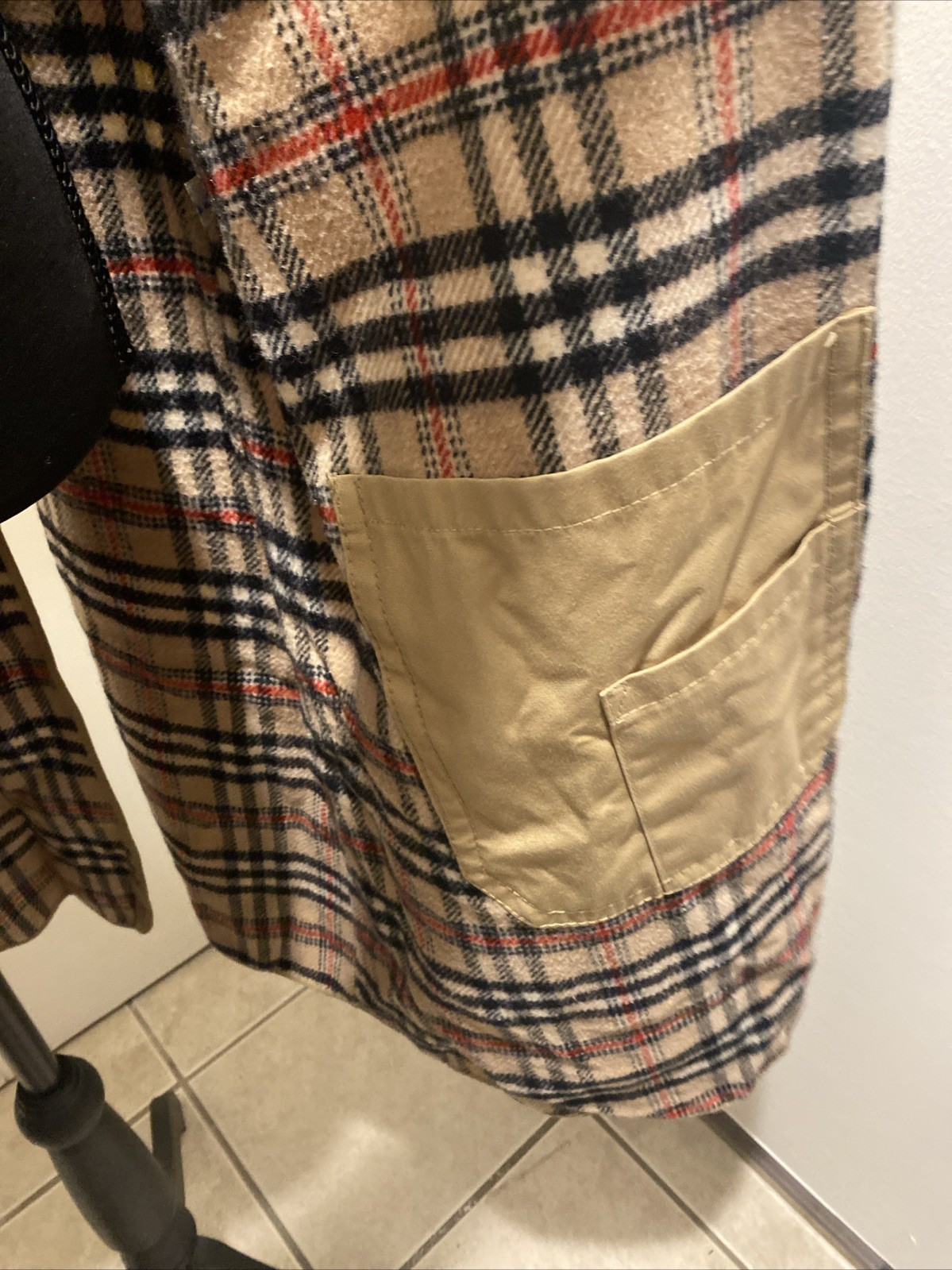 VTG Europe Craft Exclusive Import Long Vest Sack Material Inner Pocket Unique