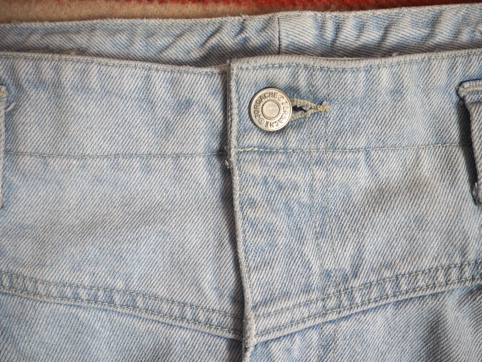 VTG 80s 90s Jordache Light Wash High Waist Mom Western 36×27 Blue Denim Jeans