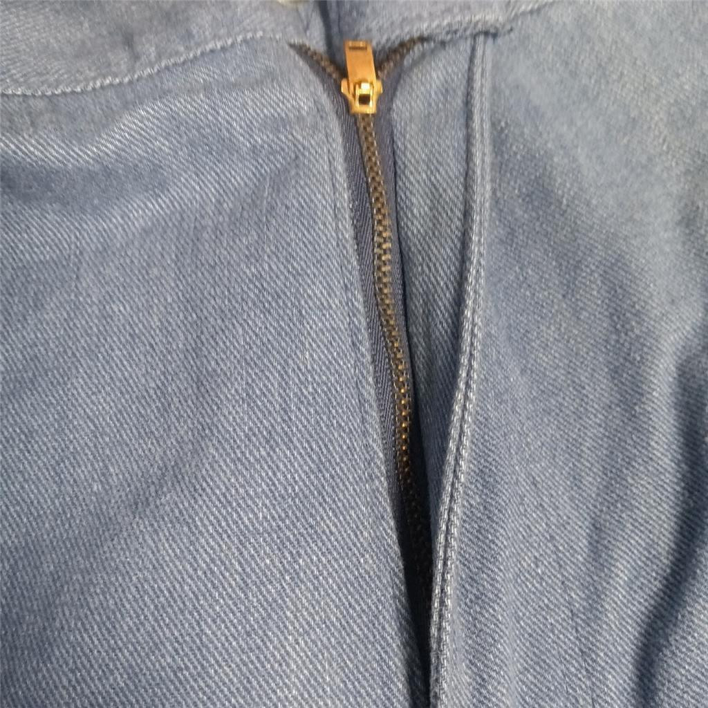 Vtg miss h.i.s. Jeans NOS Sz 18 Blue Pants Wide Leg Brushed Denim 33X29 USA Tags