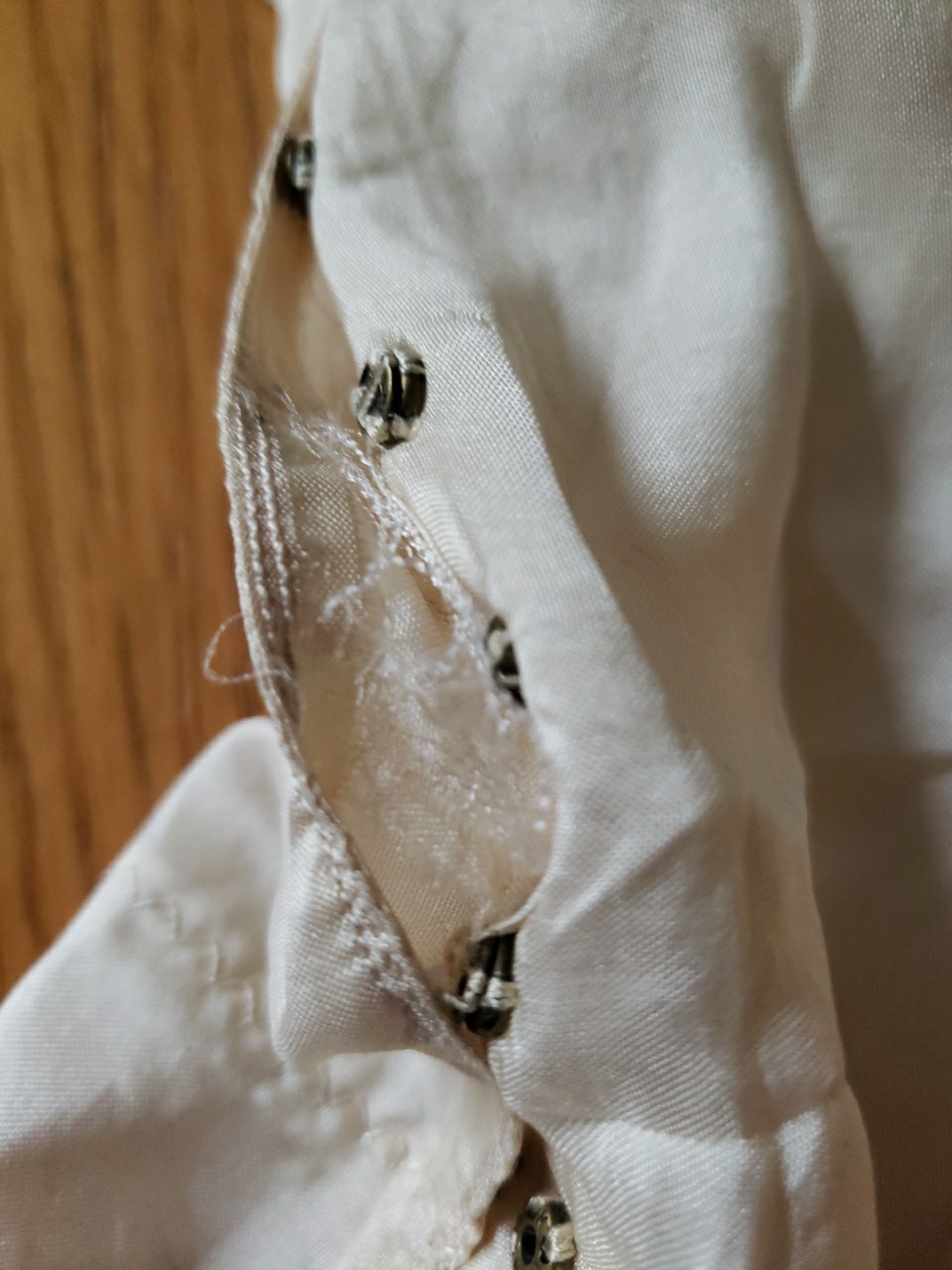 VTG 30s? Cream Camisole Top Sz XXS? Study Design Inspiration Costuming DAMAGED