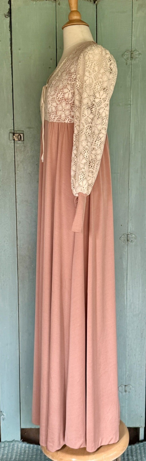 VTG 70’s Rags by Kressandra Boho Chic Festival Cottagecore Maxi Empire Dress S