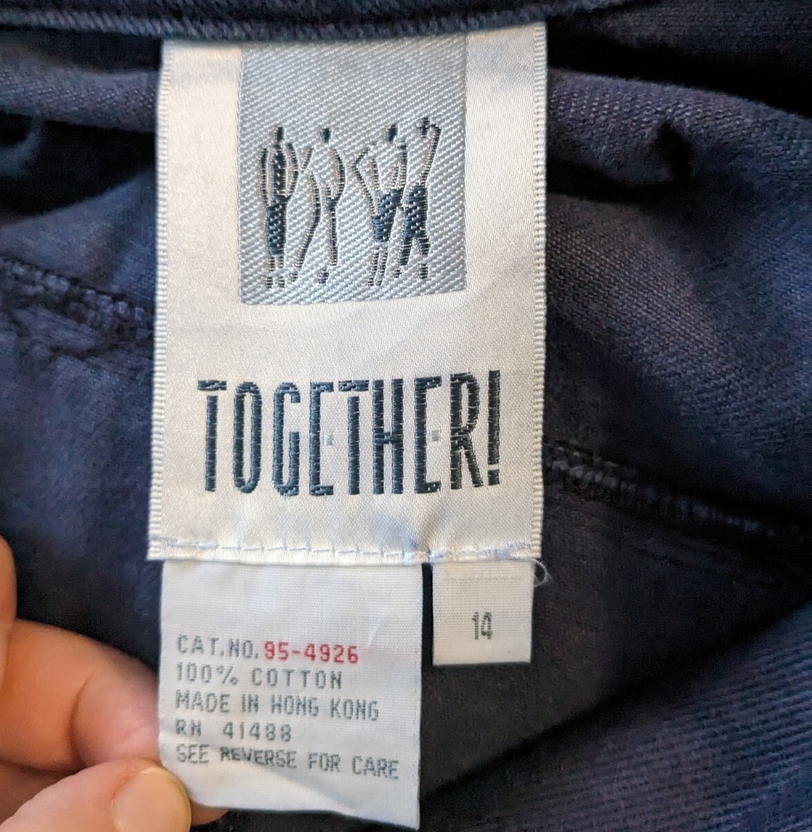 Vtg 80s/90s 3X/4X NWT Together! Spiegel Denim Maxi Trench Coat New Wave Utility