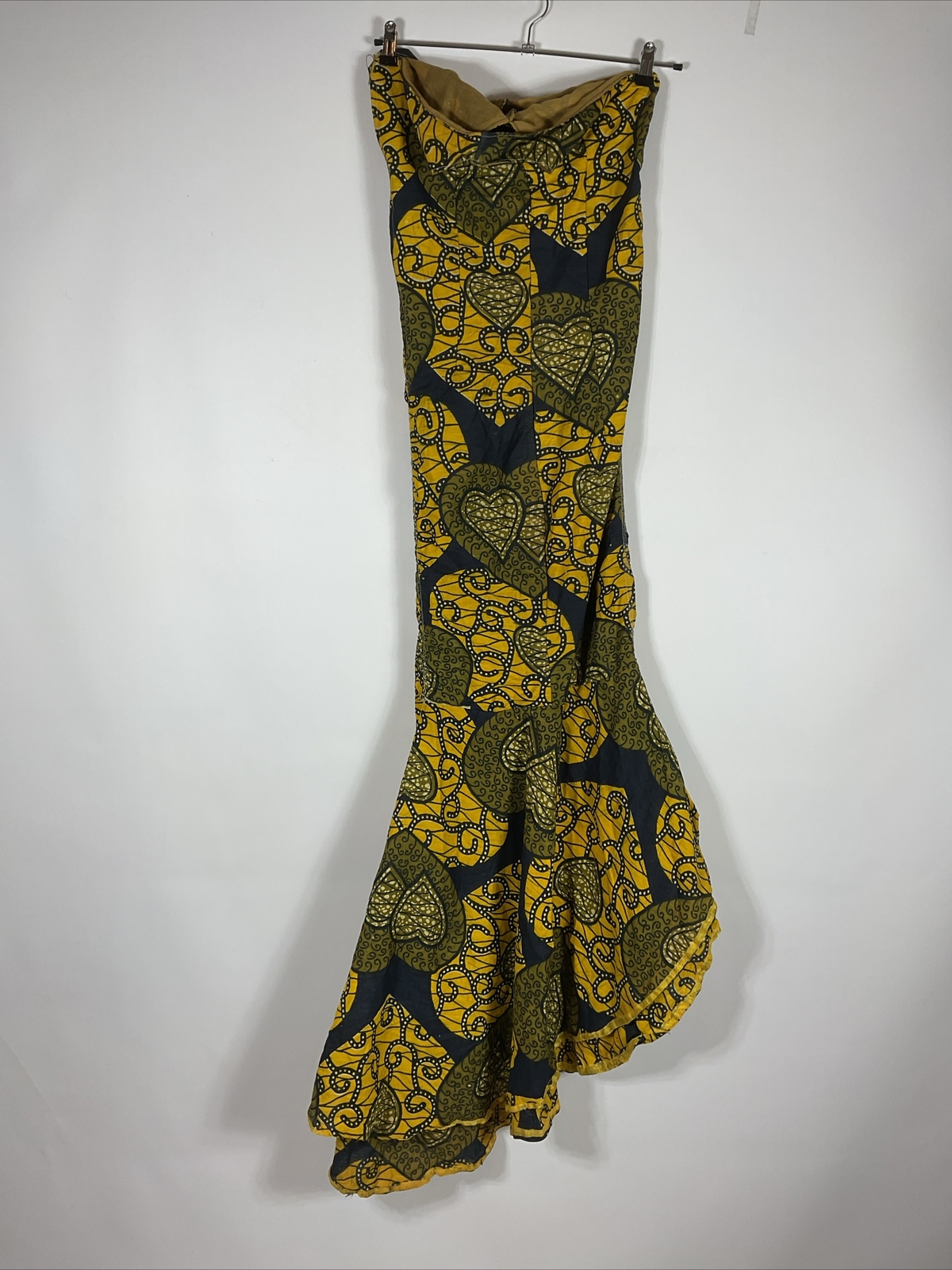 Vintage 60s Hawaiian Dress Womens Sz M Psychedelic Floral Aloha Tropical Mermaid