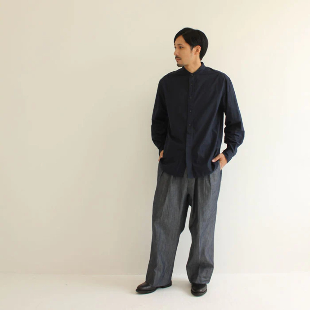 HQ MADE in JAPAN 100% Cotton BRITISH OFFICERS SHIRT MENS Relax Casual 107-109