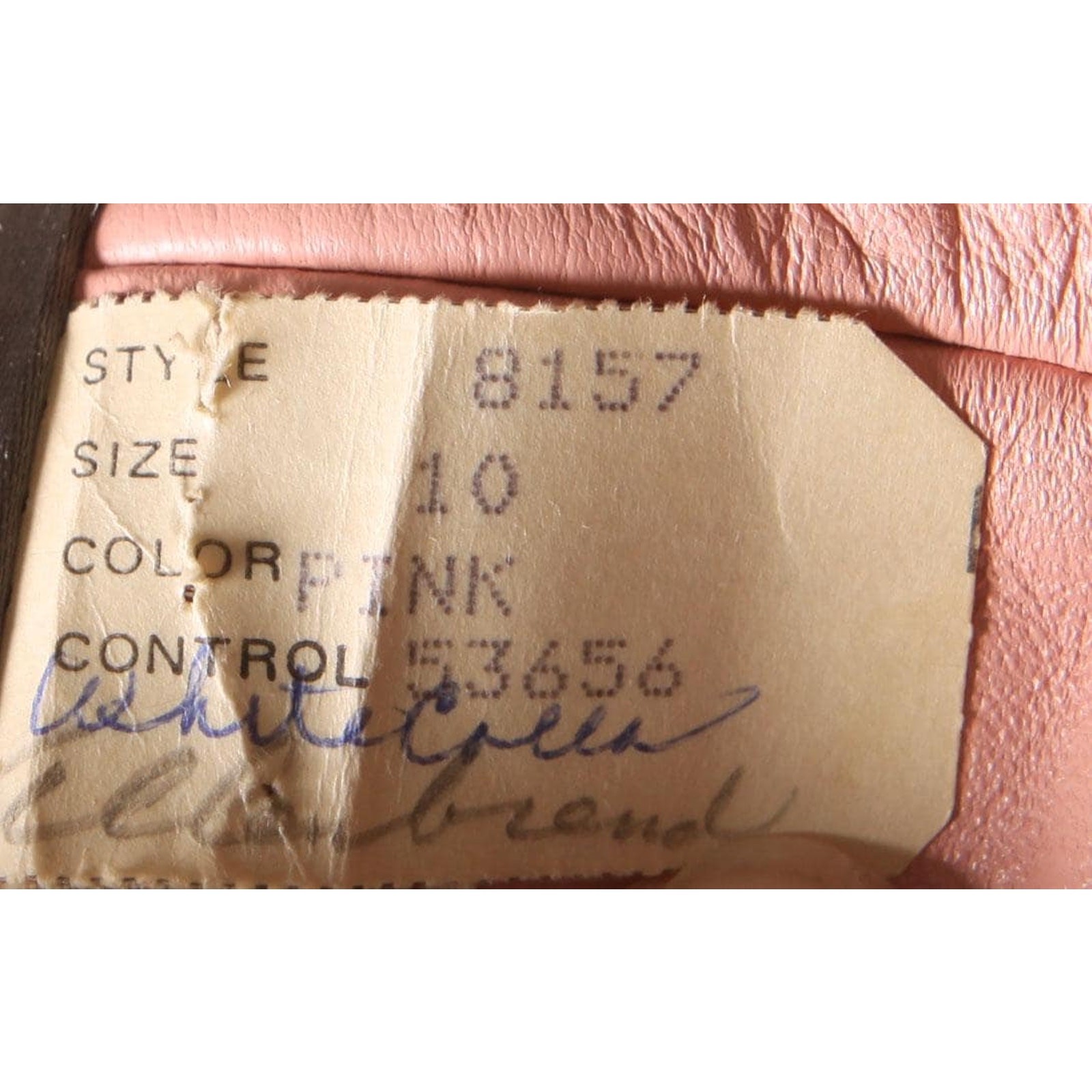 1970s Pink Leather Cream Fox Fur Trench Coat by New England Sportswear Company