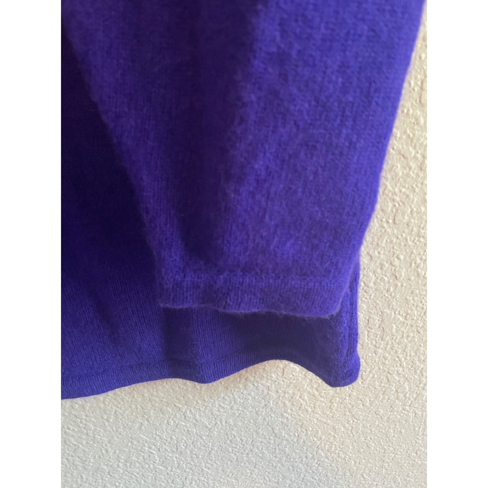 Marisa Christina Purple Angora Wool Sequin Heart Love & Diamonds Sweater Size M