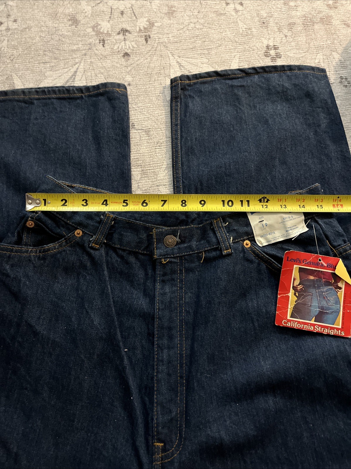 NOS VTG Women’s 70s Levi’s Denim California Straights Jeans 1970s 26 Orange Tab