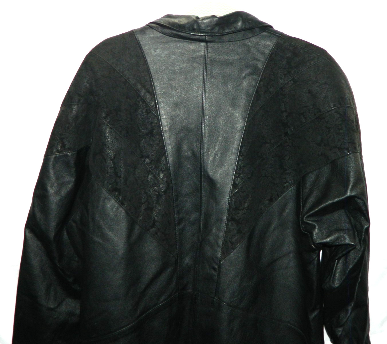 Learsi Genuine Long Leather Jacket Size Medium Vintage 80s