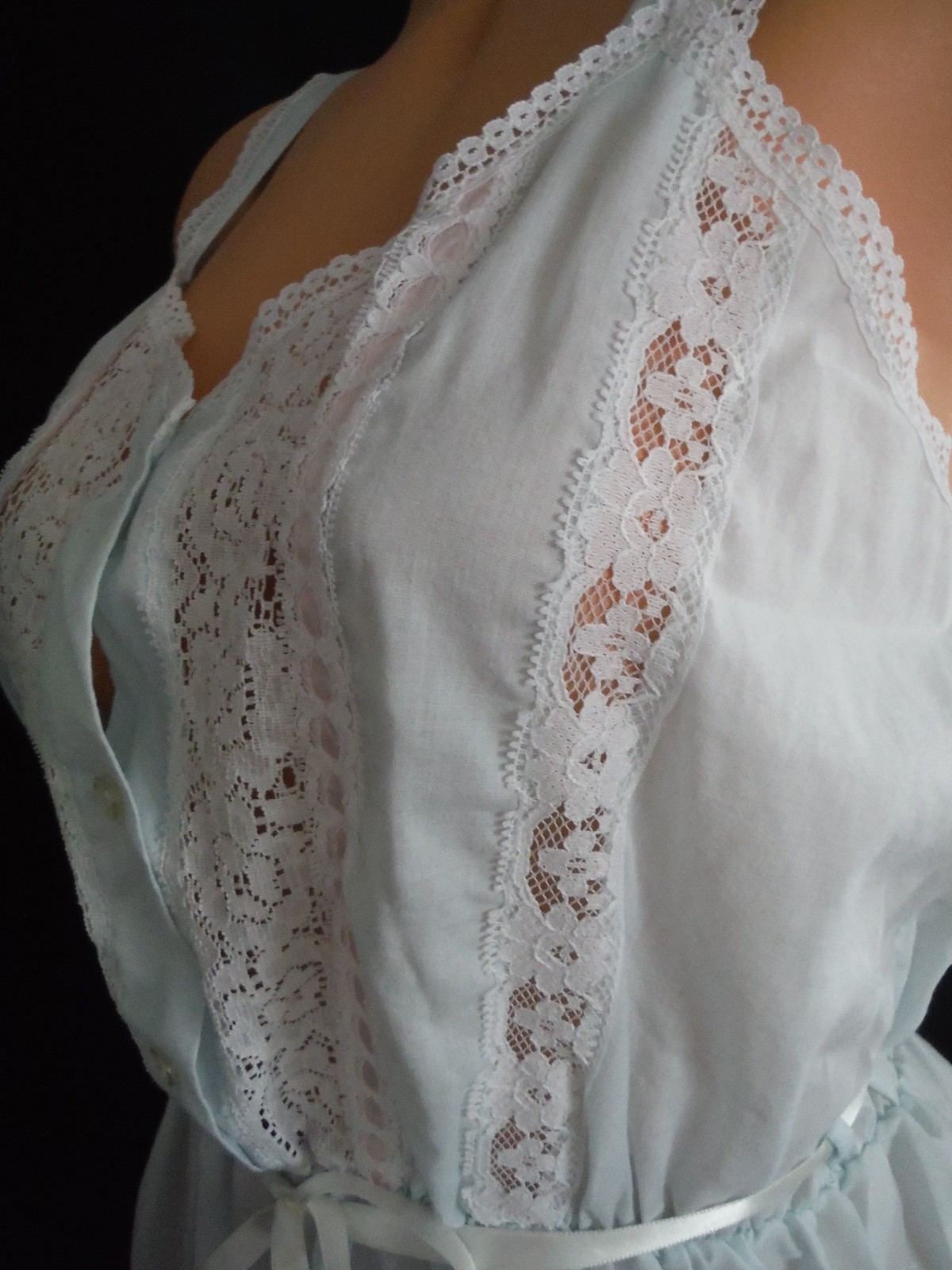 Vtg 80s SOFT MOMENTS Rare Cottagecore Beautiful Feminine Nightgown Soft Cotton M
