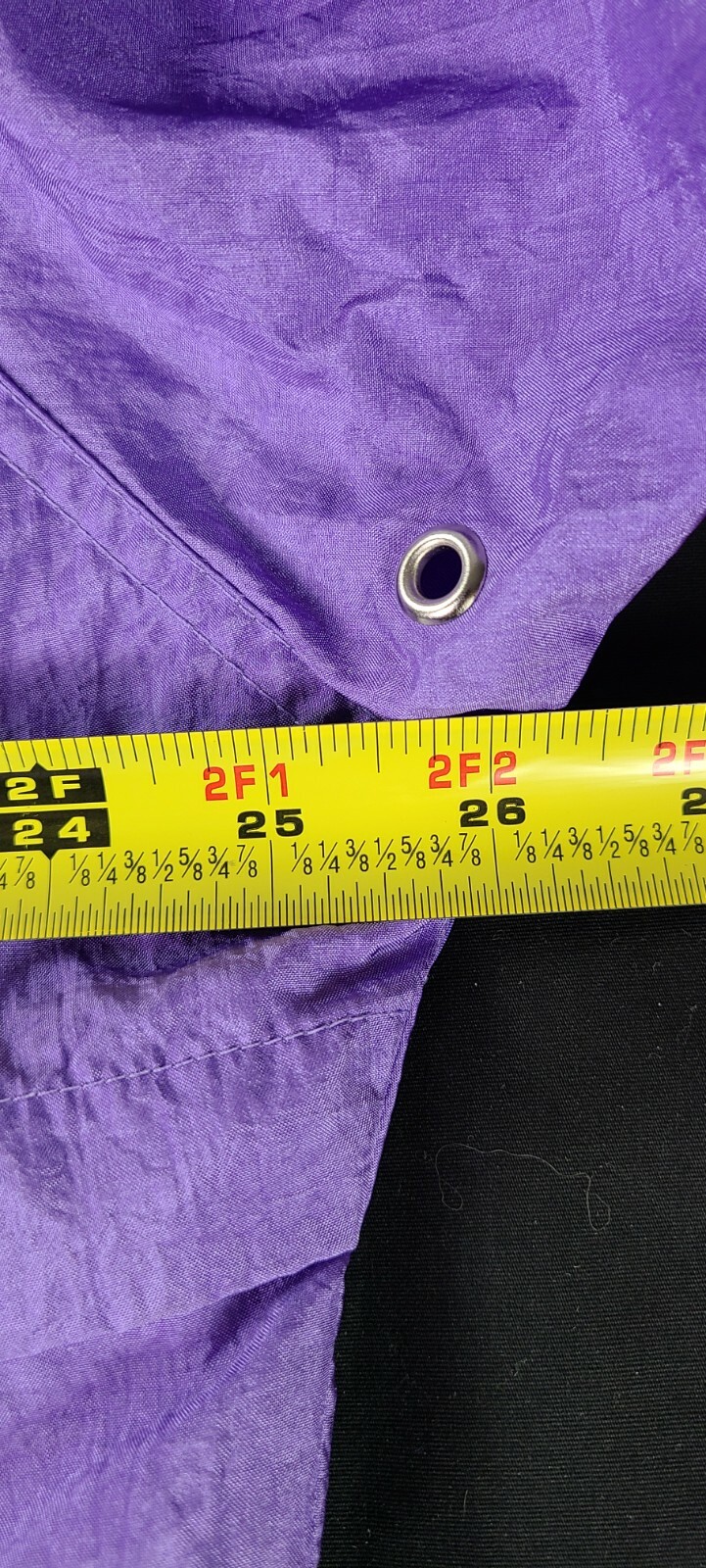 VINTAGE ANDY JOHNS WINDBREAKER PURPLE JACKET SIZE LARGE
