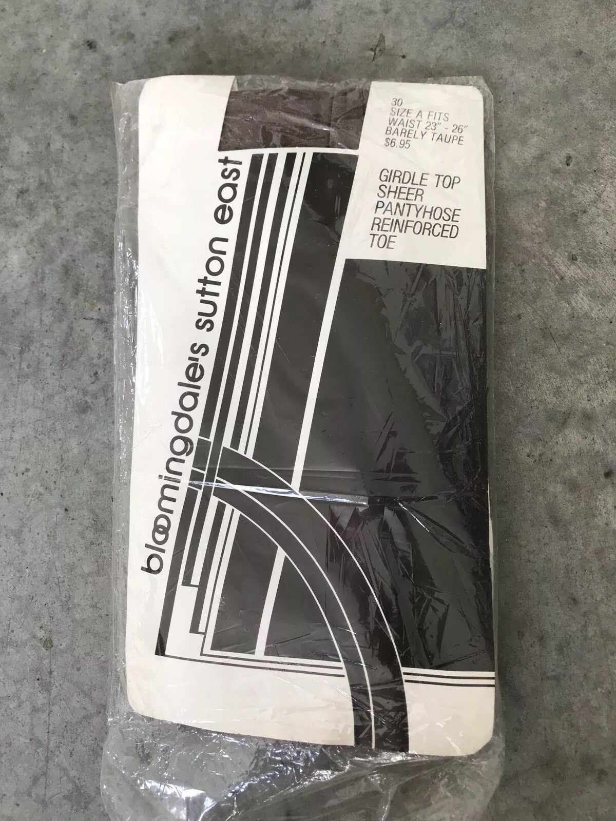 Vintage Bloomingdale’s Barley Taupe Sheer Pantyhose Size A