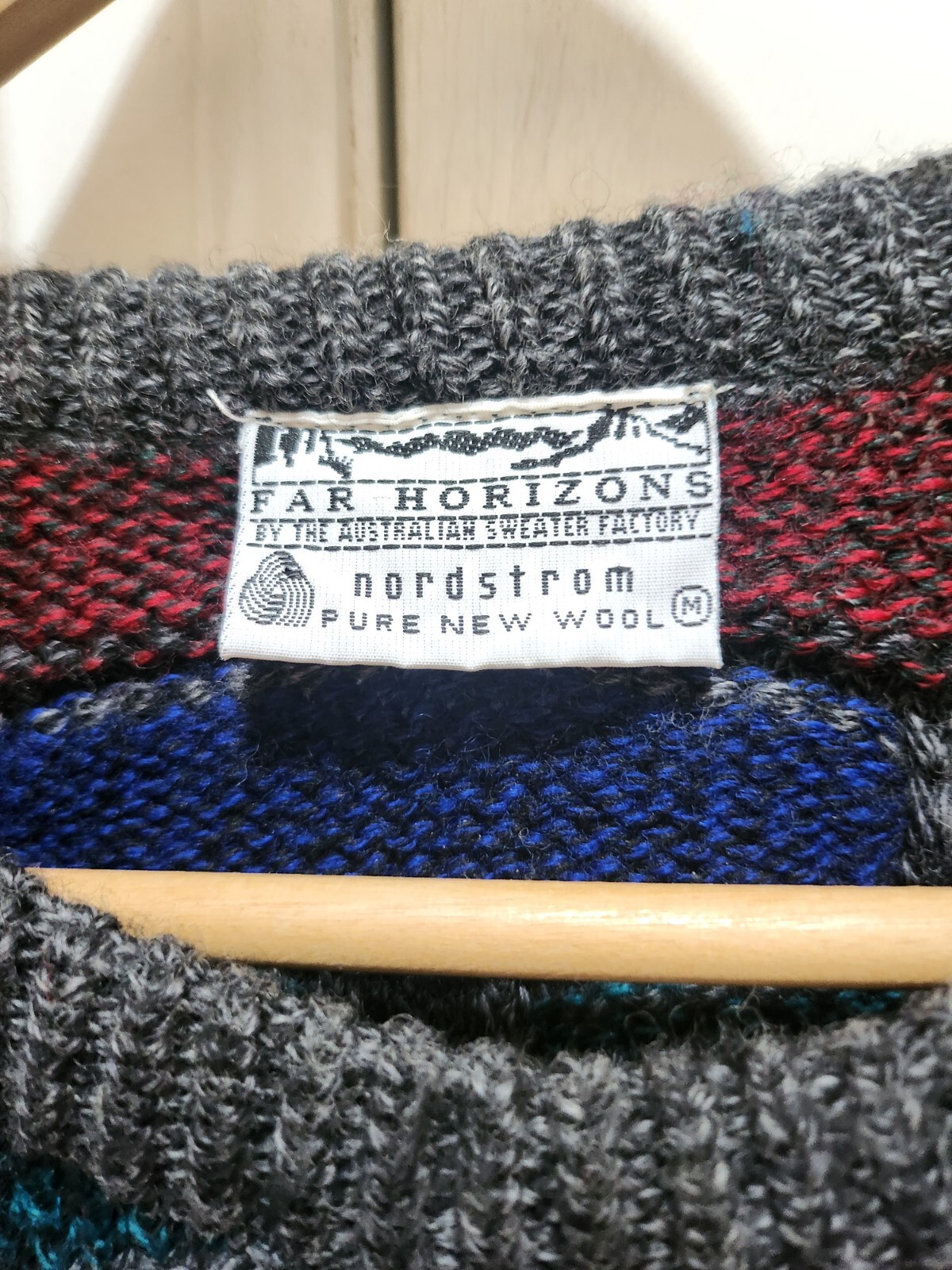 1986 Rare Nordstrom FarHorizon Coogi 3D Style 100% wool Sweater by ASF Australia