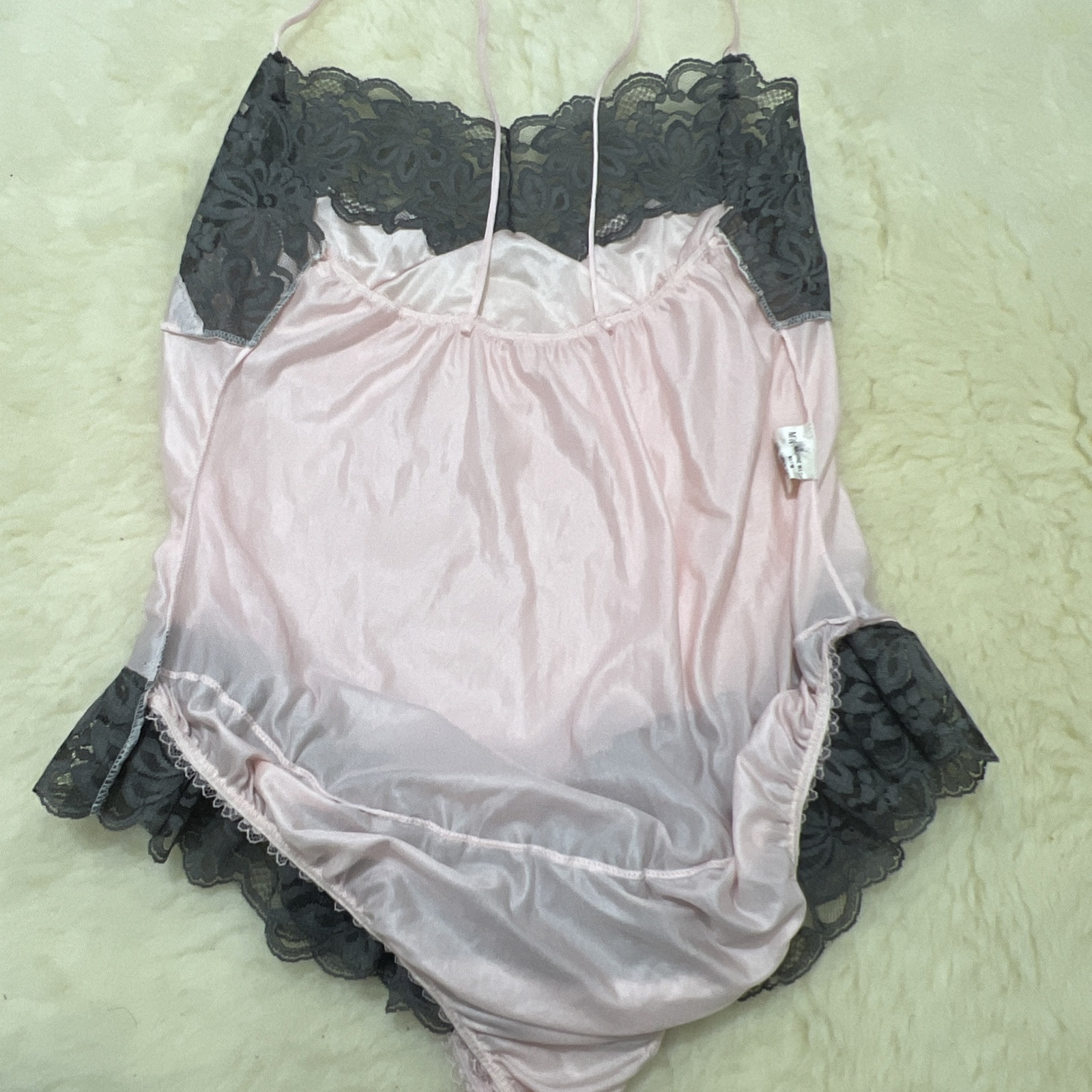 Vintage Julianes Babydoll RUFFLE LACE LINGERIE Sexy Sheer