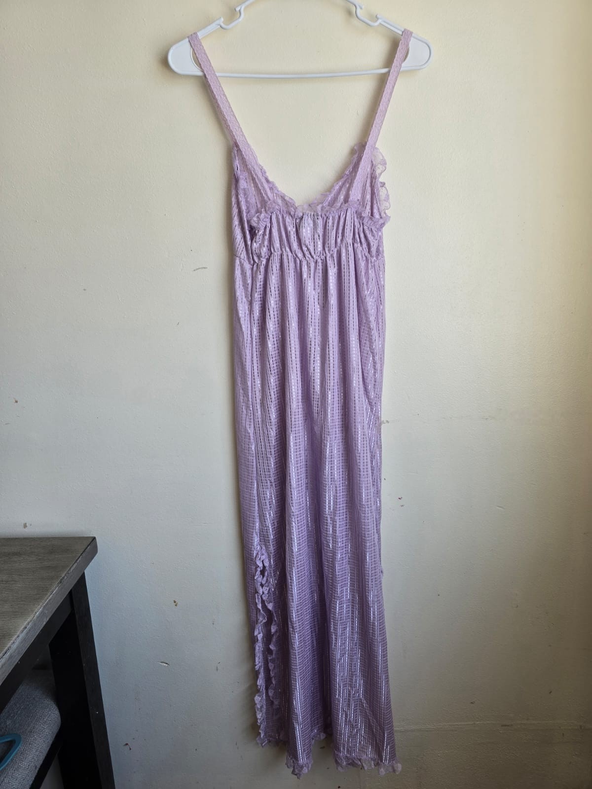 Vintage Bliss New York Purple Slip-On Nightgown Dress Size Medium
