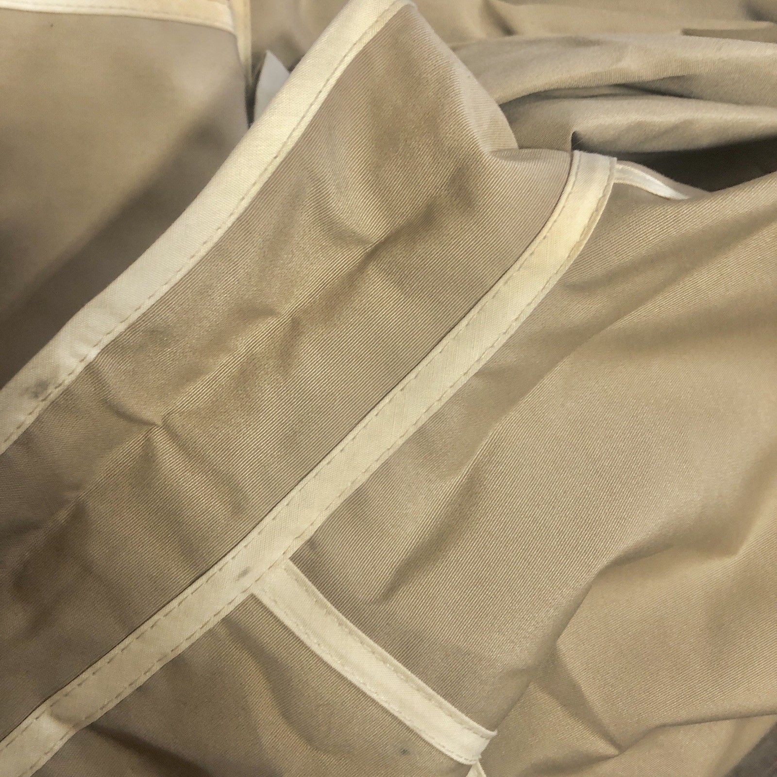 Vtg Bonnie Cashin Raincoat Size Small Beige Turnlock Weather Wear Russel Taylor