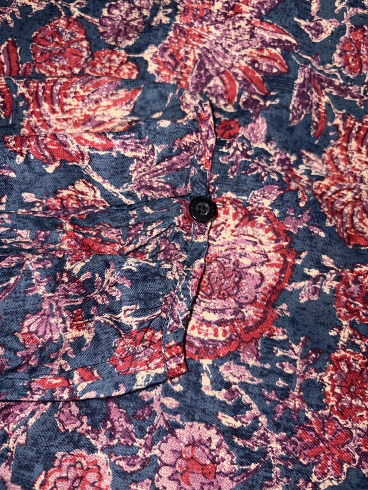 Vintage Ralph Lauren 100% Cotton Floral Country Western Shirt Sz XL Skirt Sz 8