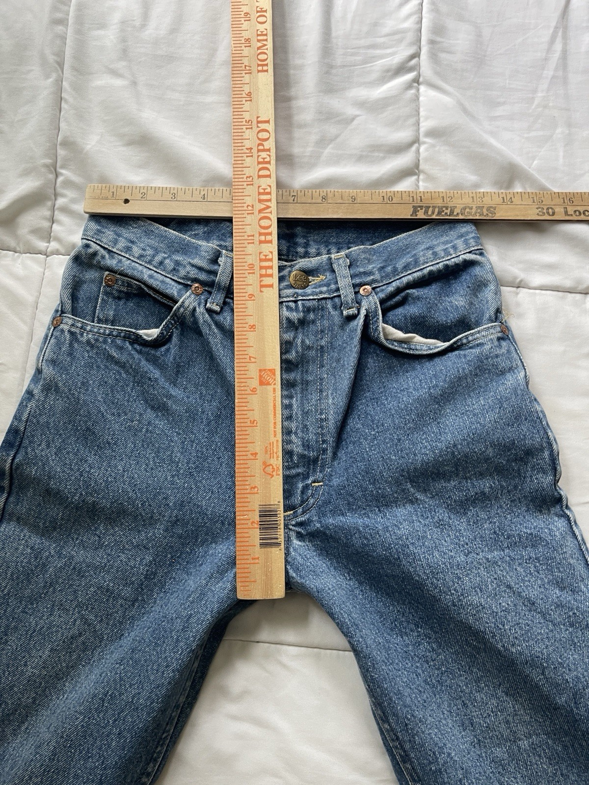 Vintage 70s Lee Riders Jeans 26×32 USA Made Blue Straight Leg Union Western Fade