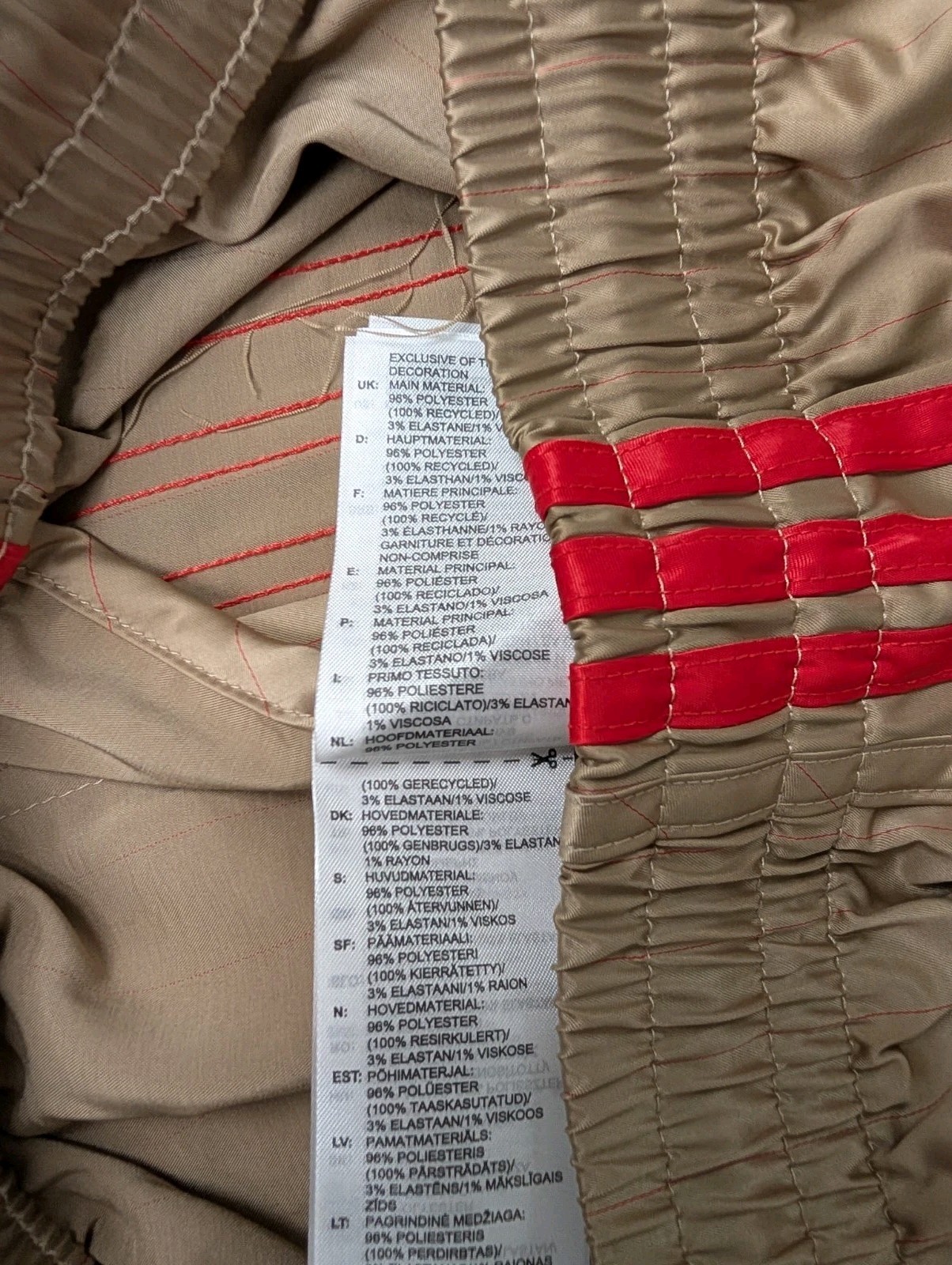ADIDAS New Sprinter Glanz Shorts M Backham Sports Vintage Beige Football Gym