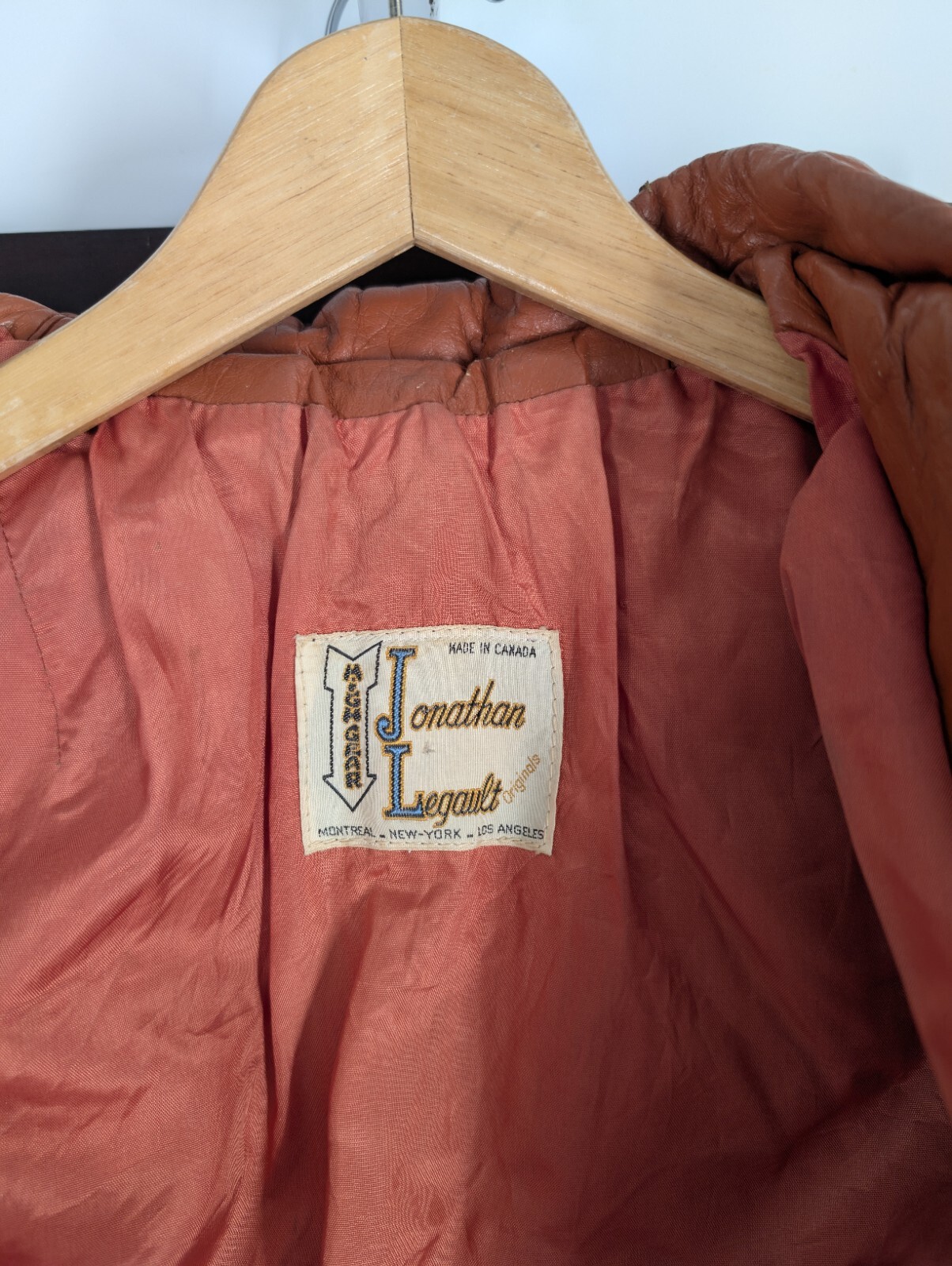 Vintage 70s Mod Leather Avant-garde Clay Brown Artisan Zip Disco Collar HighGear