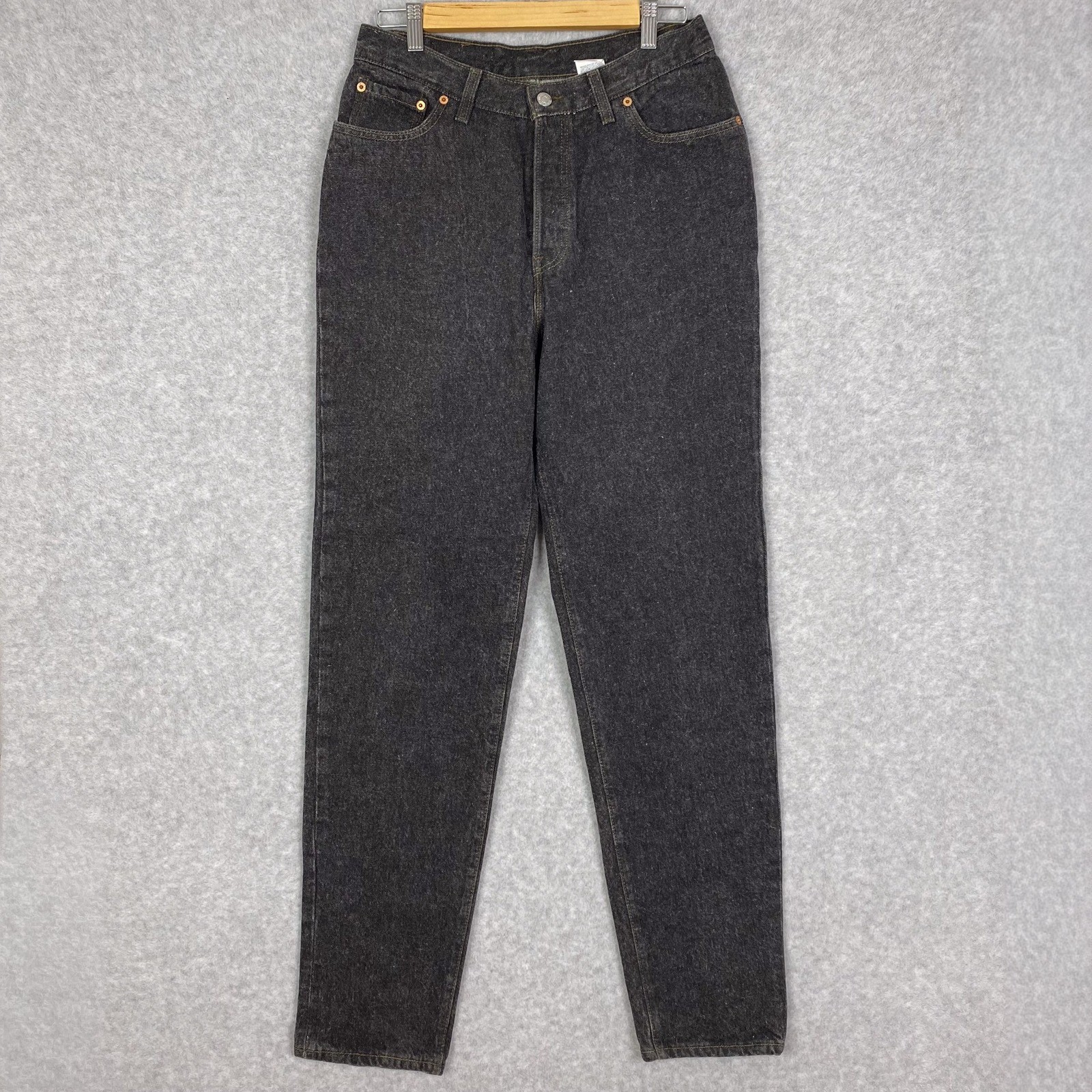 Vintage 1991 Levi’s Jeans Womens 13 M Black 501 Cotton Button Fly Made in USA