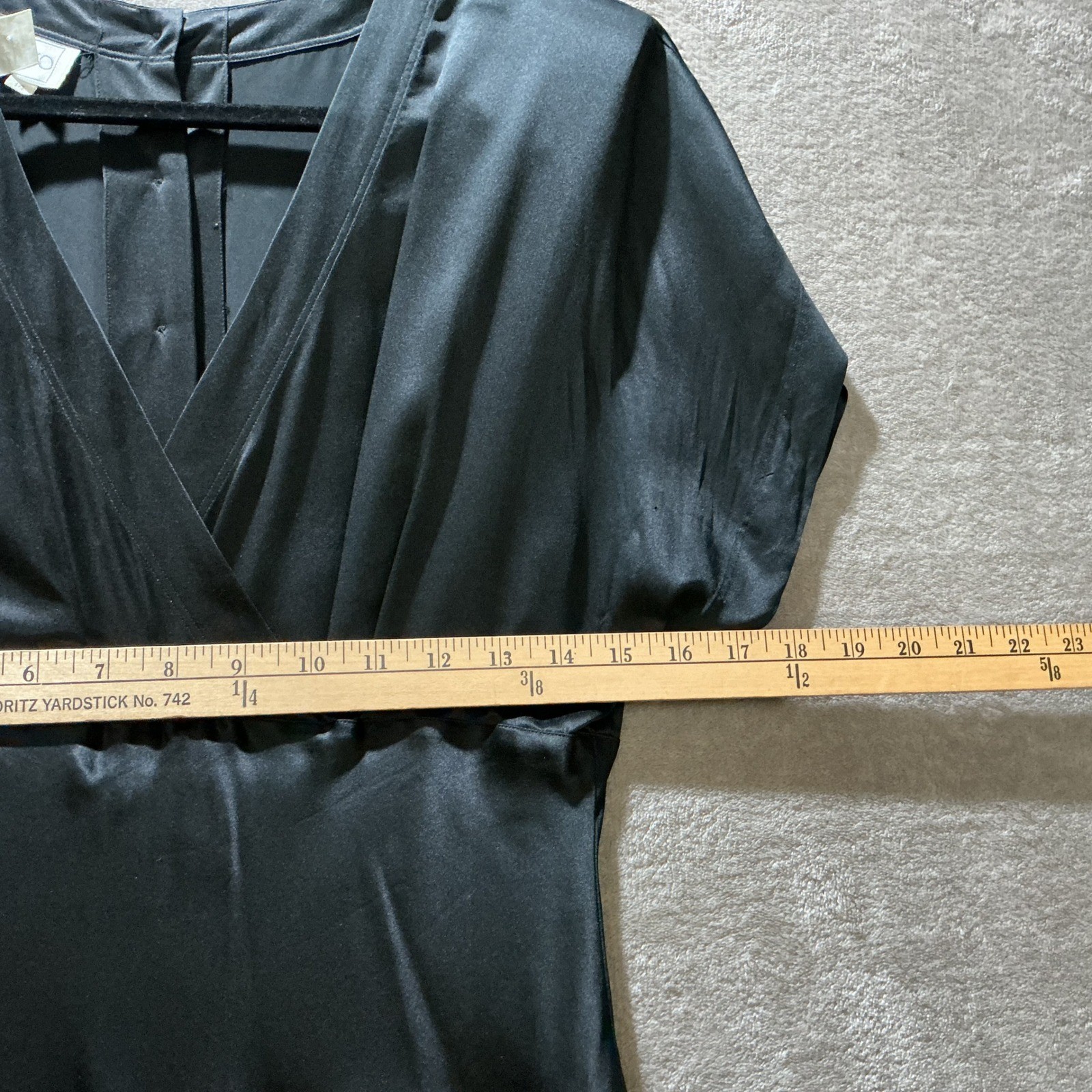 Silk Studio Dress Womens 14 Black Timeless Capsule Quiet Luxury Old Money Formal