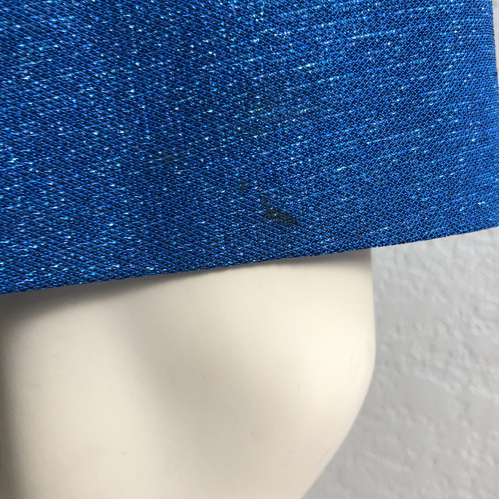VTG 60s Stephen O’Grady Wiggle Sheath Dress Blue Metallic Sparkle Size 12 Small