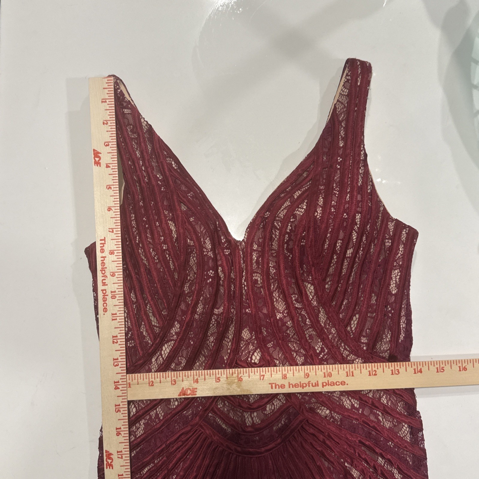 Vintage 90s F.I.E.S.T.A. FASHIONS Burgundy Formal Party Dress Maxi Perfect